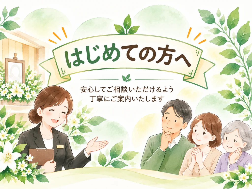 初めて葬儀をお考えの方へのご案内